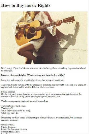 How to Buy Music Rights ekran görüntüsü
