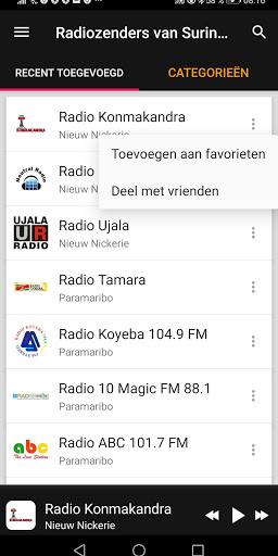 Suriname Radio Stations ekran görüntüsü