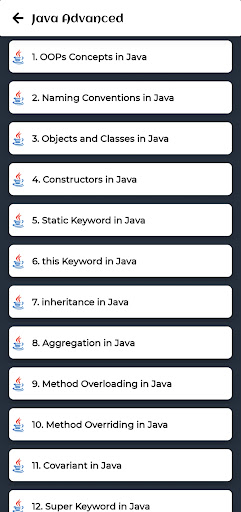 Learn Java Offline ekran görüntüsü