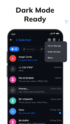 Messages: Text SMS Home App ekran görüntüsü