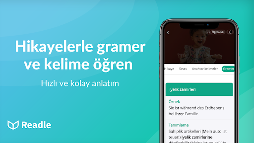 Almanca öğreniyorum: Readle ekran görüntüsü