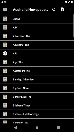 Australia Newspapers ekran görüntüsü