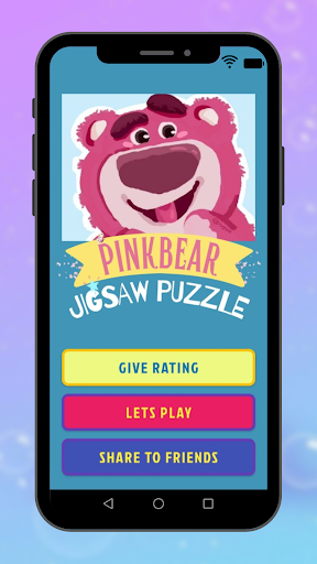 Cute Pink Bear Jigsaw Puzzle ekran görüntüsü