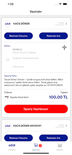 Loji - Kurye ekran görüntüsü