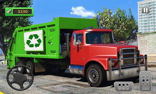 Road Sweeper Garbage Truck Sim ekran görüntüsü