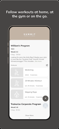 Summit Workouts ekran görüntüsü