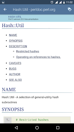 Perl Documentation-Learn Perl ekran görüntüsü