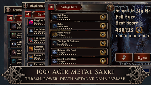 Rhythmetallic: Metal Ritim ekran görüntüsü
