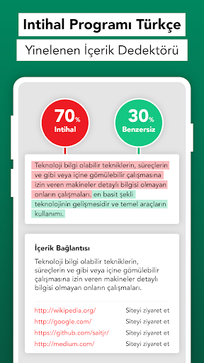 Intihal Denetleyicisi programı ekran görüntüsü