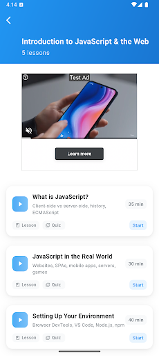 Learn JavaScript Programming ekran görüntüsü