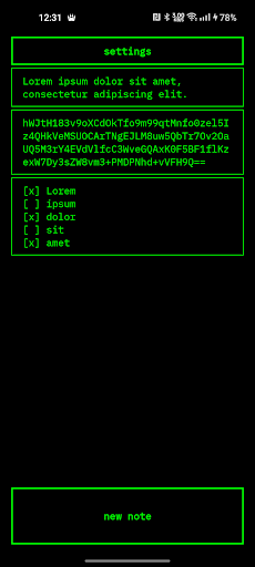 Encrypted Notes ekran görüntüsü