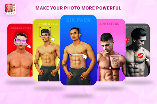 Six Pack Abs -Hair Style Photo ekran görüntüsü