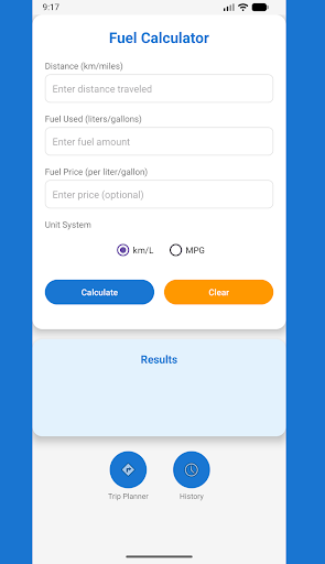 Fuel Consumption Calculator ekran görüntüsü