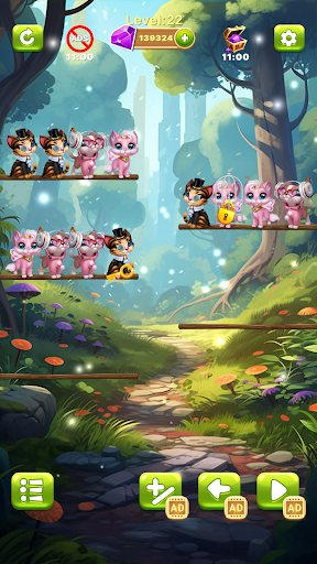 Fluffy Cat: Sort Puzzle Game ekran görüntüsü