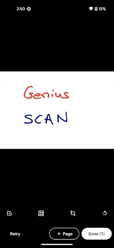 Genius Scan SDK Simple Demo ekran görüntüsü