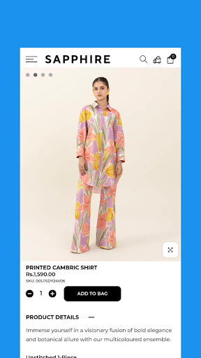 Sapphire Online Shopping ekran görüntüsü