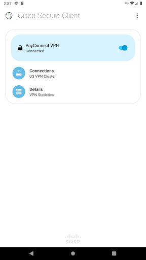Cisco Secure Client-AnyConnect ekran görüntüsü