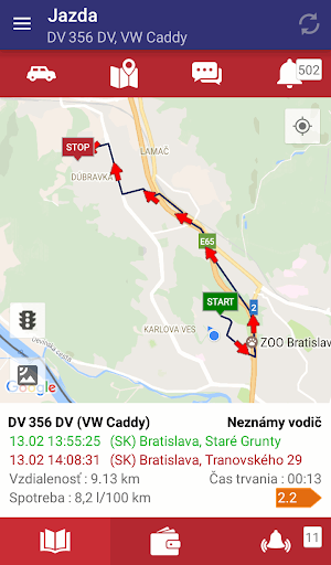 Mobilný Dispečer ekran görüntüsü