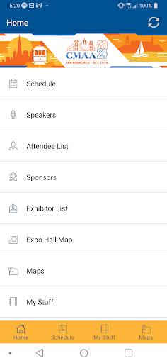CMAA Events ekran görüntüsü