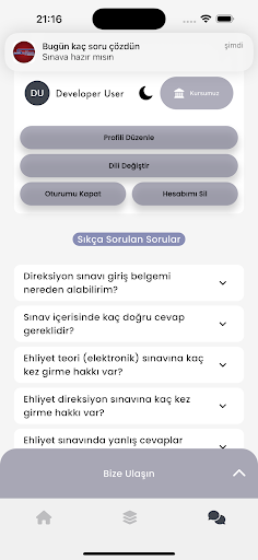 Berfu Sağlam Sürücü Kursu ekran görüntüsü