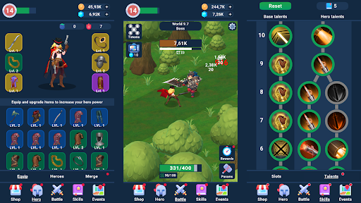 Tap Kahraman: Boşta AFK RPG ekran görüntüsü