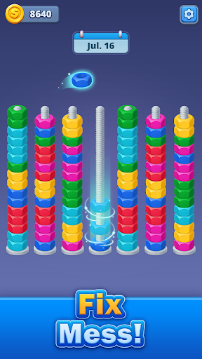 Nuts Factory: Sort Puzzle ekran görüntüsü