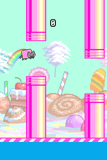 Flappy Nyan: flying cat wings ekran görüntüsü