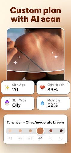 Sun Rayz Tanning Planner App ekran görüntüsü