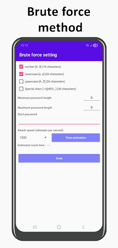 ZIP password recovery ekran görüntüsü