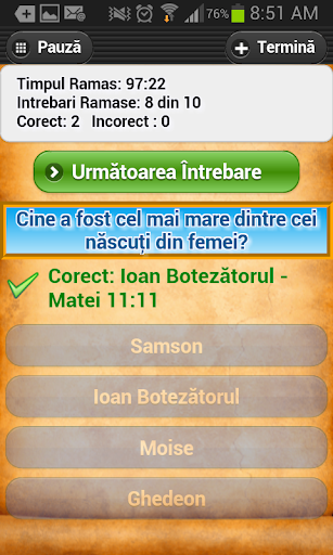 Intrebari Biblice Trivia Quiz ekran görüntüsü