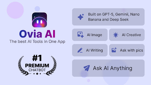 Ovia: AI Assistant Chatbot ekran görüntüsü
