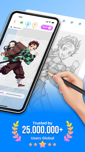 Draw Cartoon - AR Sketch App ekran görüntüsü