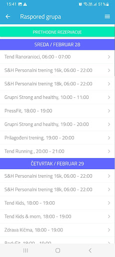 TEND TRENING CENTAR ekran görüntüsü