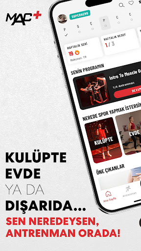 MAC+: Online Fitness Deneyimi ekran görüntüsü
