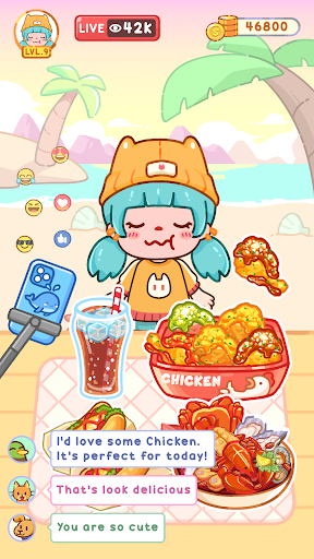 Mukbang ASMR Livestream Party ekran görüntüsü