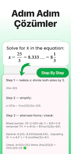 AI Matematik Soru Çözücü ekran görüntüsü