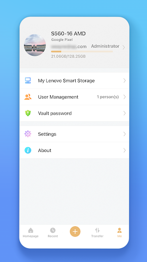 Lenovo Smart Storage ekran görüntüsü
