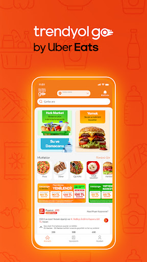 Trendyol Go: Yemek, Market, Su ekran görüntüsü