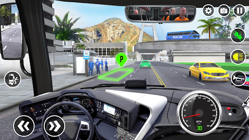 Bus Simulator 3D Police Games ekran görüntüsü