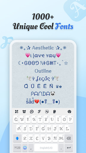 Cool Fonts - Keyboard & Themes ekran görüntüsü