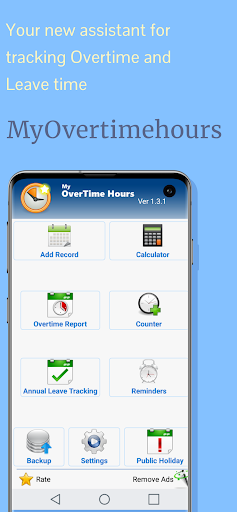 MyOvertimeHours Time&Leave ekran görüntüsü
