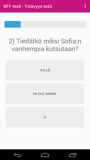 BFF testi : Kysely ystäville ekran görüntüsü