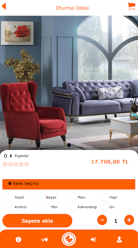 Mobilya ekran görüntüsü