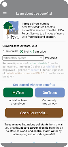 i-Tree ekran görüntüsü