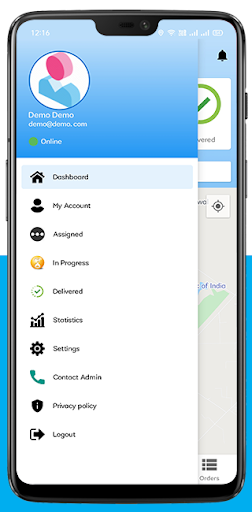 OpenCart Delivery Boy App ekran görüntüsü