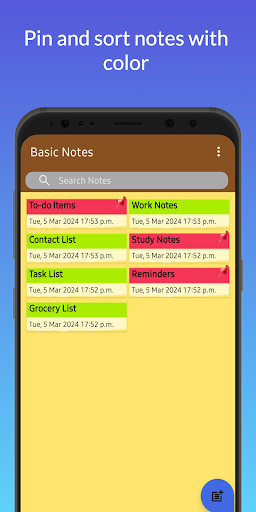 Basic Notes ekran görüntüsü