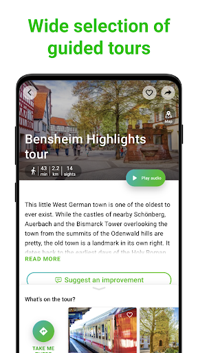 Bensheim Tour Guide:SmartGuide ekran görüntüsü
