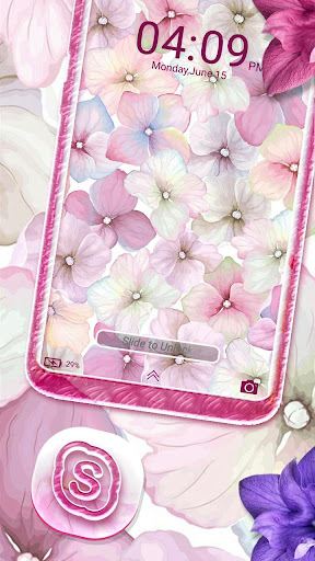 Hydrangea Flower LauncherTheme ekran görüntüsü
