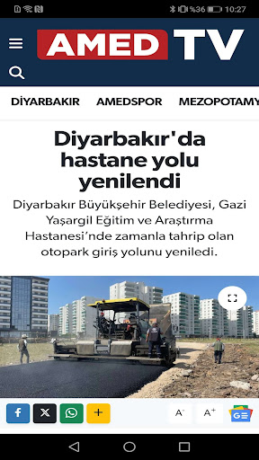 Amed TV ekran görüntüsü