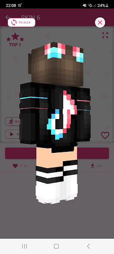 Girls Skins for Minecraft PE ekran görüntüsü